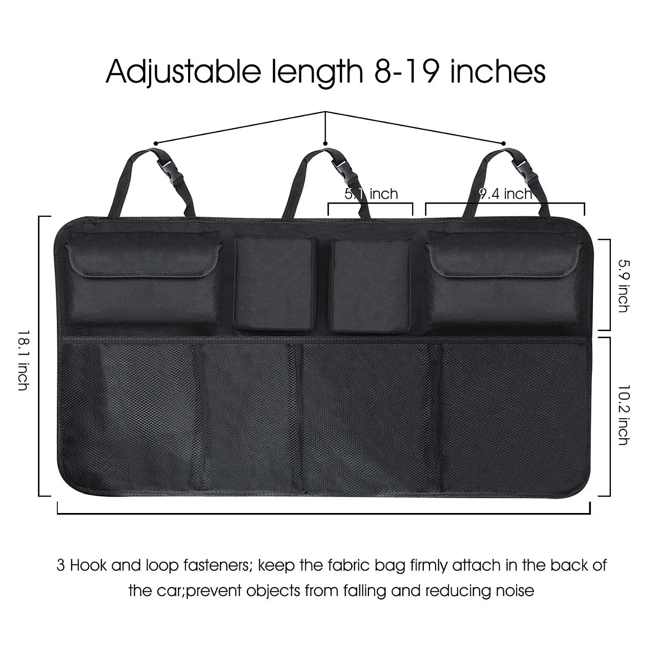 Maxi Organizador ™ Bolsa de Almacenamiento de Asiento Trasero para Auto