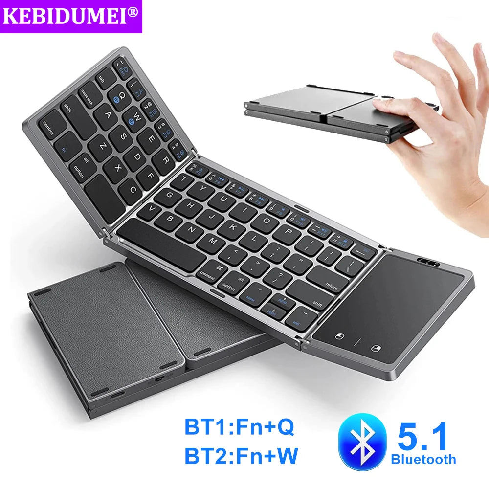 Keypro™ Teclado Plegable Touch y Bluetooth
