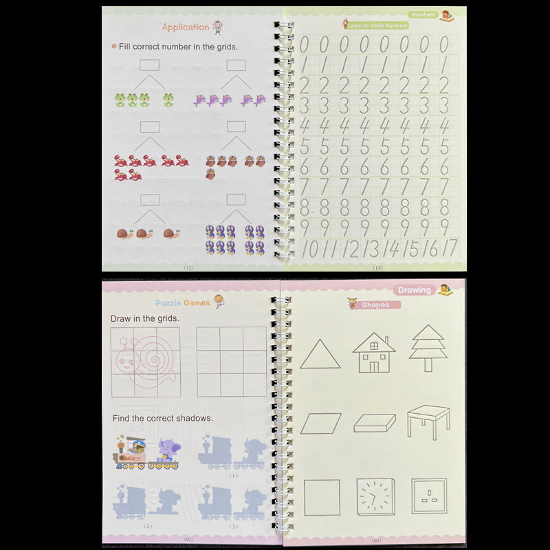 MAGIC MONTESSORI | SET CUADERNOS DE REFORZAMIENTO EDUCATIVO EFECTO 3D