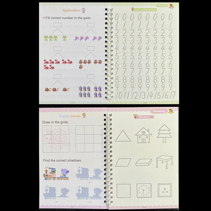 MAGIC MONTESSORI | SET CUADERNOS DE REFORZAMIENTO EDUCATIVO EFECTO 3D