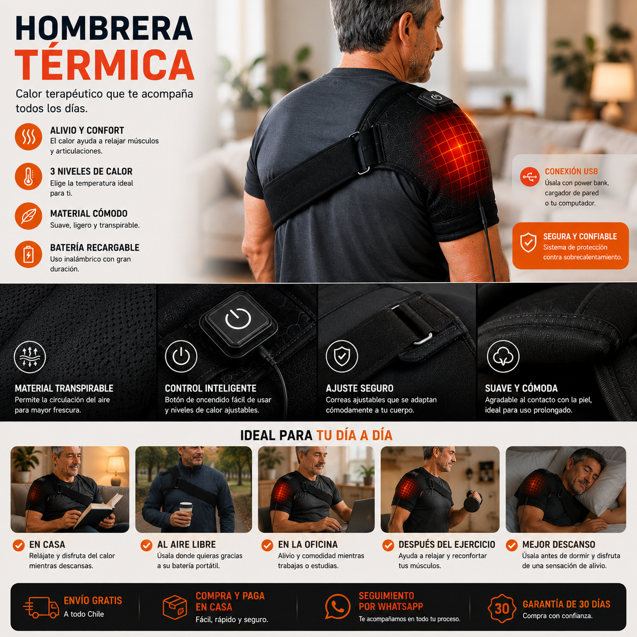 HOMBRERA TÉRMICA | ALIVIA TU DOLOR